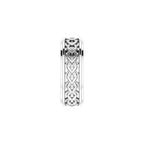 Double Stepped-Edge Sculptural Flat Band