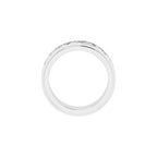 Double Stepped-Edge Sculptural Flat Band