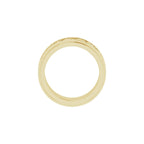 Double Stepped-Edge Sculptural Flat Band