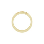 Double Stepped-Edge Sculptural Flat Band