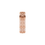 Double Stepped-Edge Sculptural Flat Band