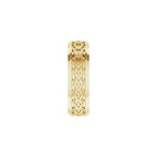 Double Stepped-Edge Sculptural Flat Band