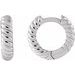 Rope Huggie Hoop Earrings