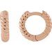 Rope Huggie Hoop Earrings