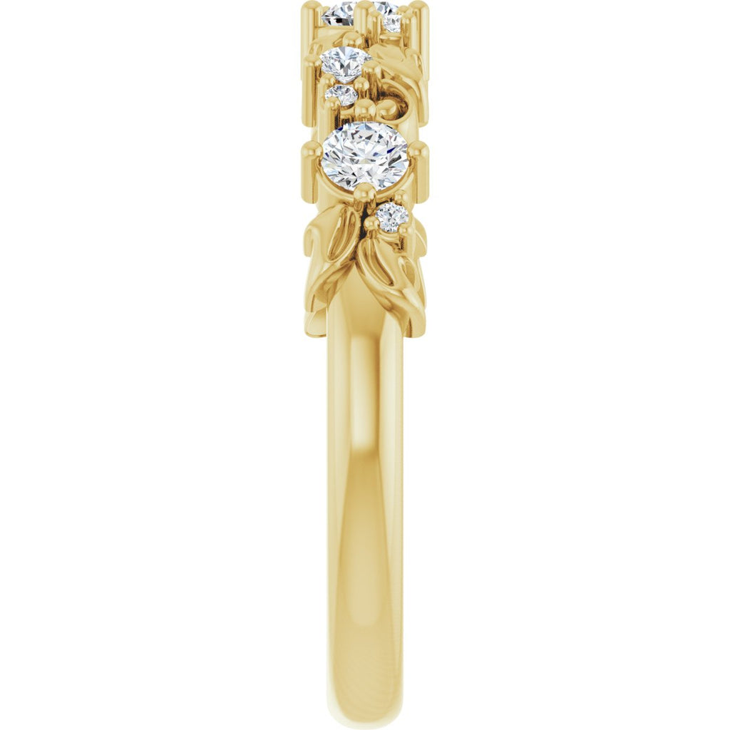Sculptural Anniversary Band