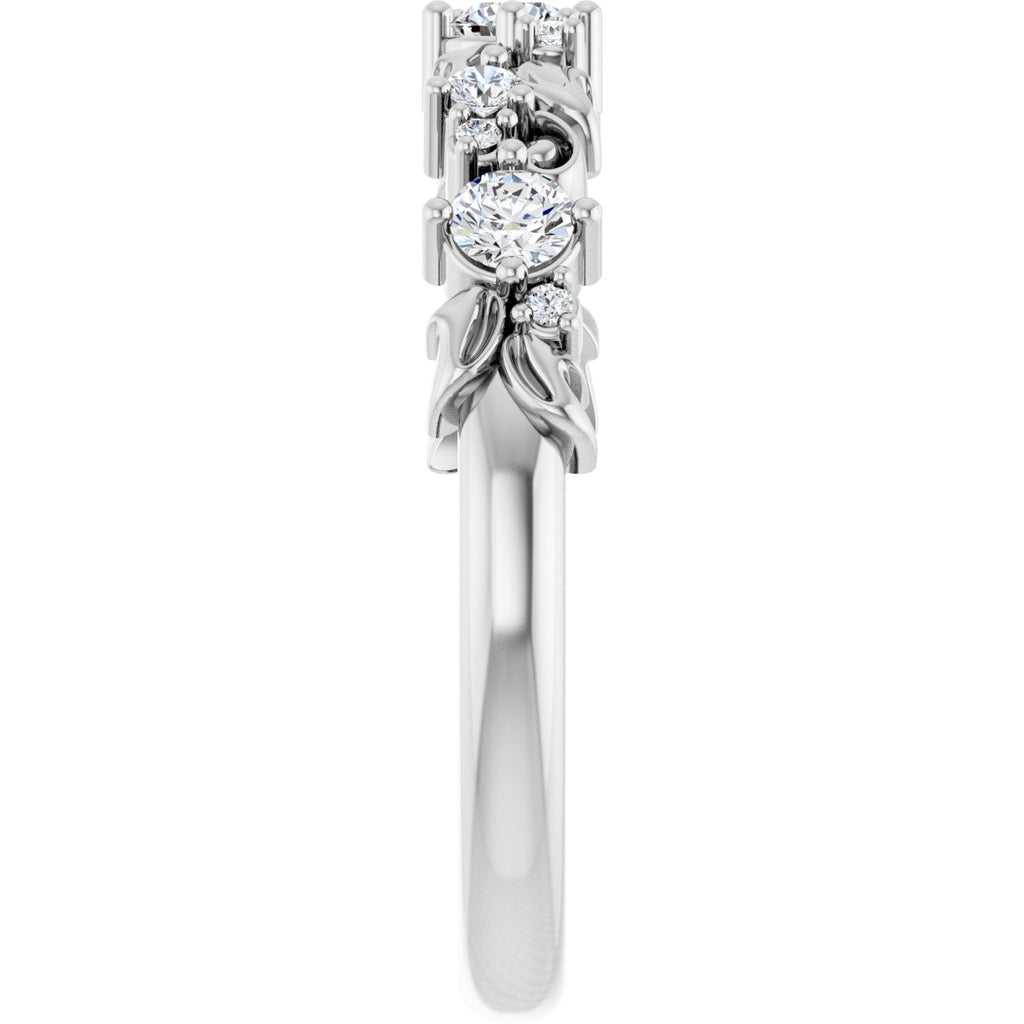 Sculptural Anniversary Band