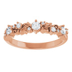 Sculptural Anniversary Band