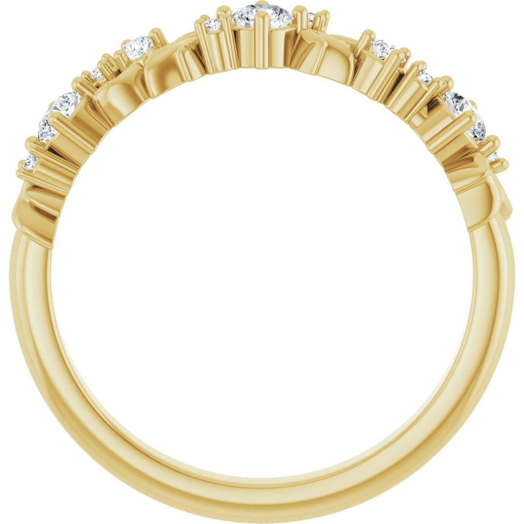 Sculptural Anniversary Band