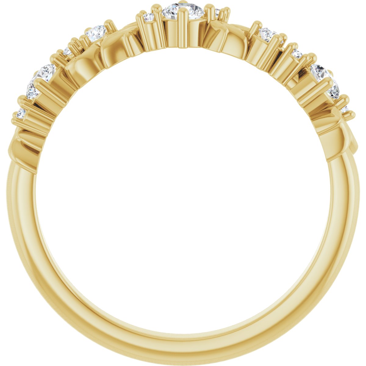 Sculptural Anniversary Band