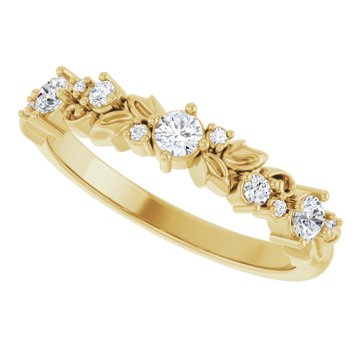 Sculptural Anniversary Band