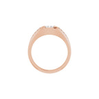 Beveled-Edge Bezel-Set Band
