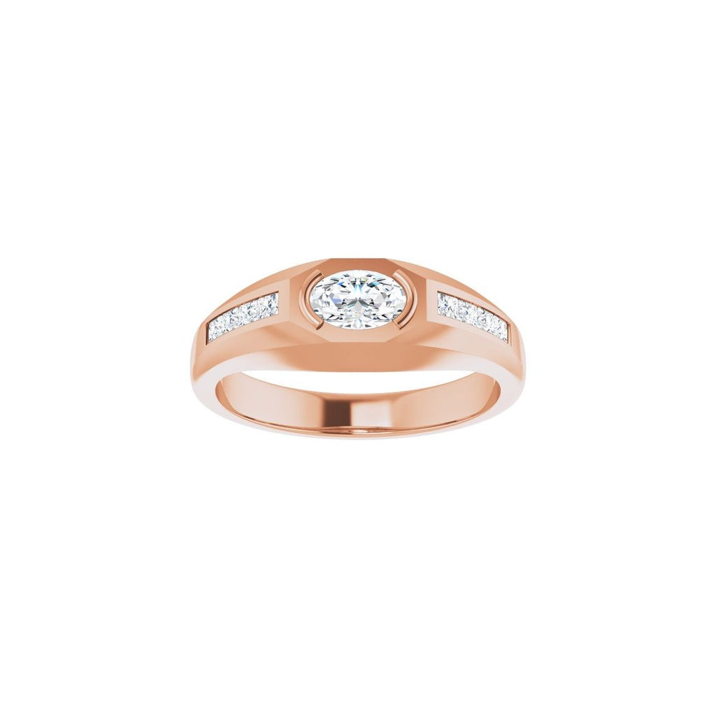 Beveled-Edge Bezel-Set Band