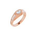Beveled-Edge Bezel-Set Band