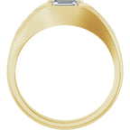 Beveled-Edge Bezel-Set Band