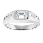 Beveled-Edge Bezel-Set Band