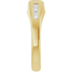 Beveled-Edge Bezel-Set Band