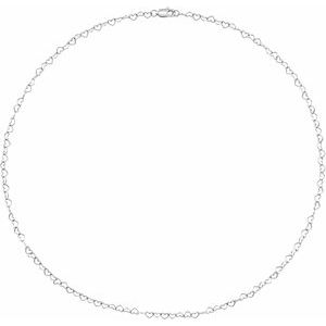 3.2 mm Heart Chain