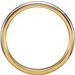 Milgrain Stepped-Edge Comfort-Fit Half Round Band