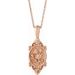 Vintage-Inspired Floral Necklace or Pendant