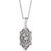 Vintage-Inspired Floral Necklace or Pendant
