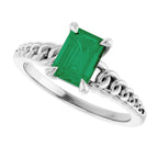 Claw-Prong Chain Link Ring