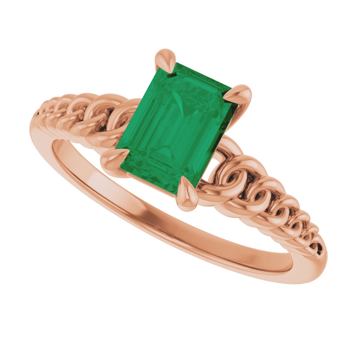 Claw-Prong Chain Link Ring