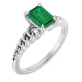Claw-Prong Chain Link Ring