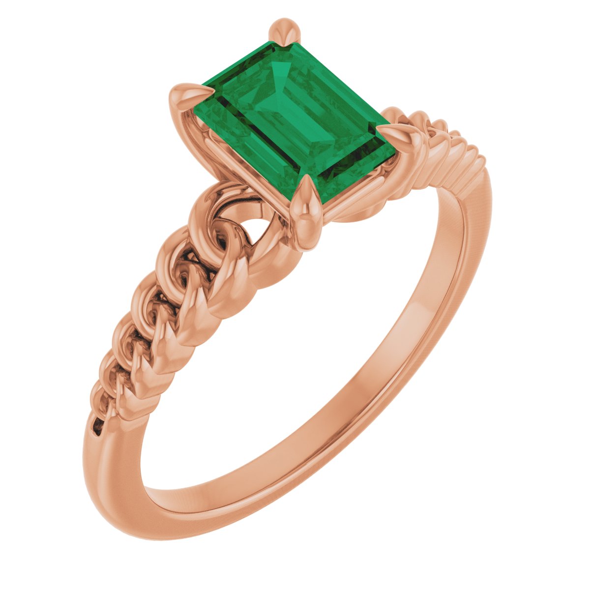 Claw-Prong Chain Link Ring