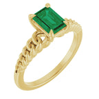 Claw-Prong Chain Link Ring