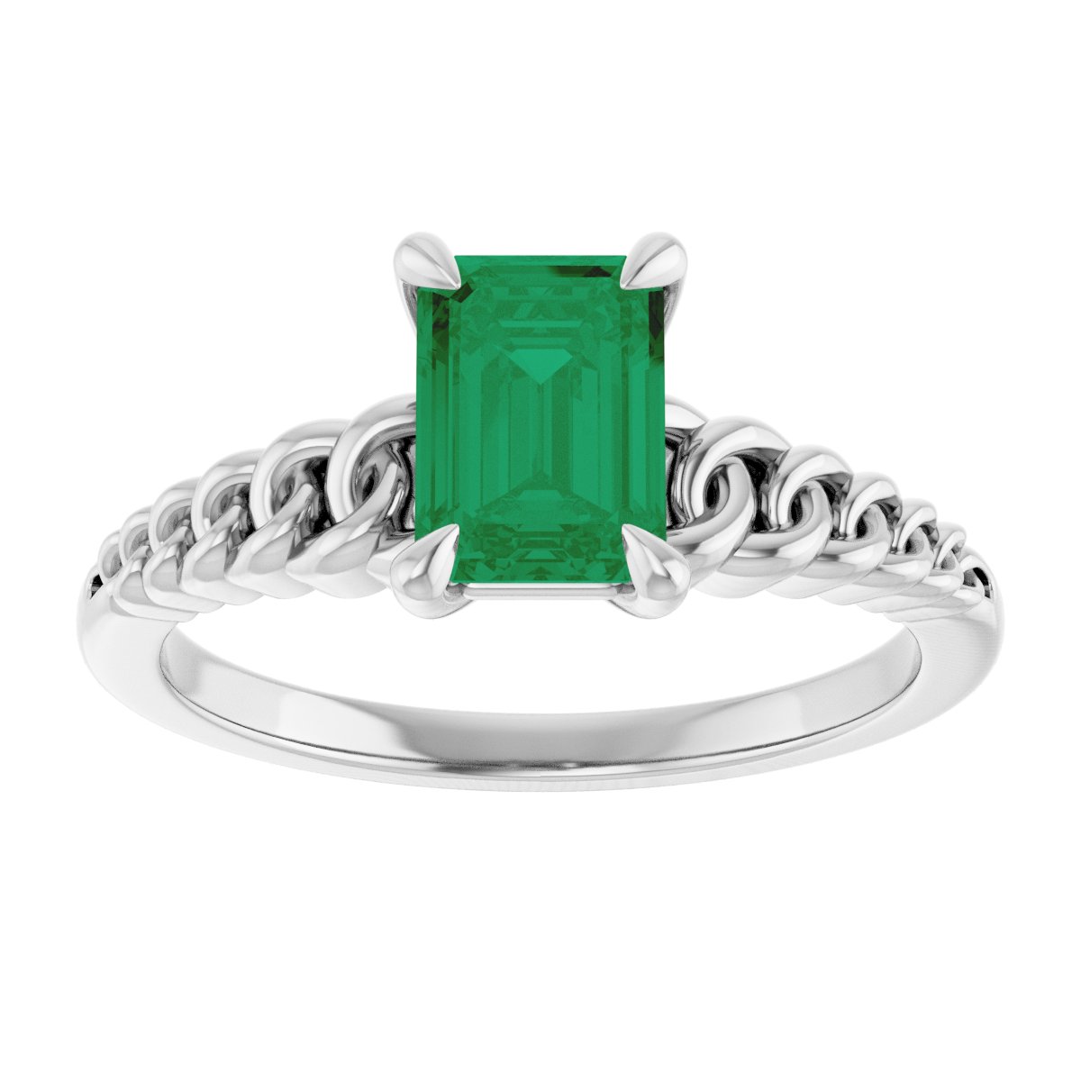 Claw-Prong Chain Link Ring