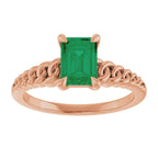 Claw-Prong Chain Link Ring