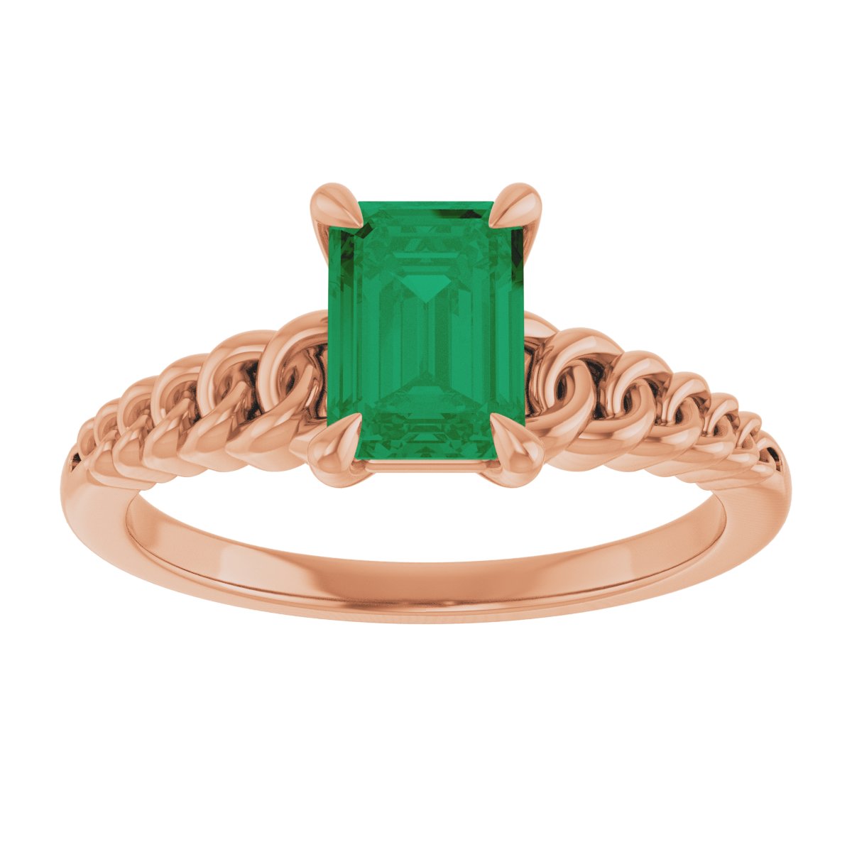 Claw-Prong Chain Link Ring