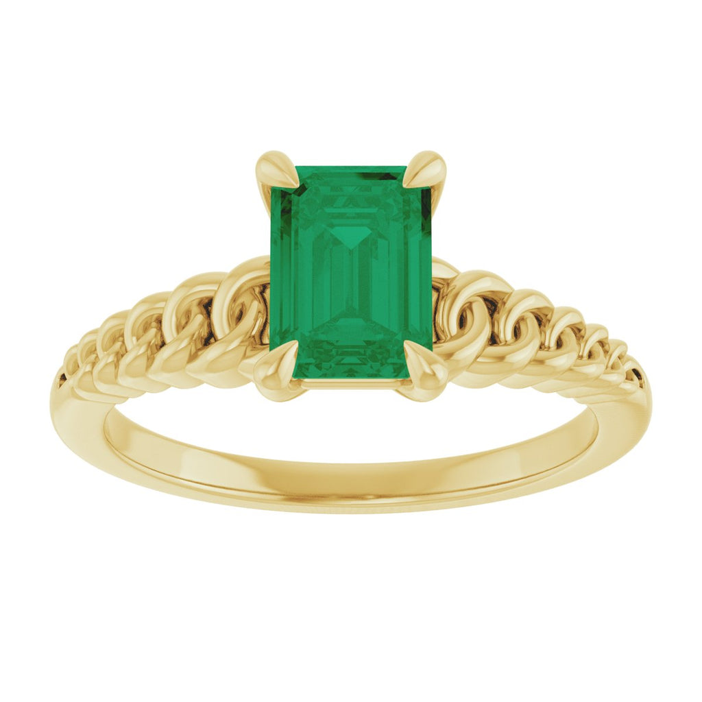 Claw-Prong Chain Link Ring