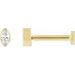 Marquise Bezel-Set Stud Earrings