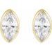 Marquise Bezel-Set Stud Earrings