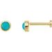 Round Rose-Cut Bezel-Set Earrings