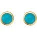 Round Rose-Cut Bezel-Set Earrings