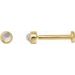Round Rose-Cut Bezel-Set Earrings