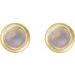 Round Rose-Cut Bezel-Set Earrings