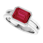 Bezel-Set Solitaire Ring
