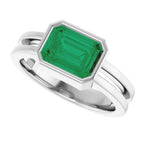 Bezel-Set Solitaire Ring