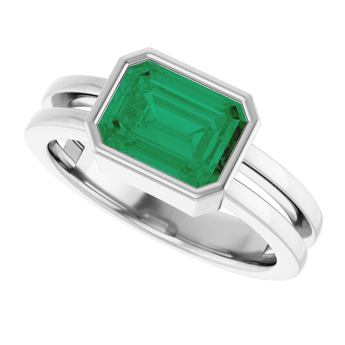 Bezel-Set Solitaire Ring