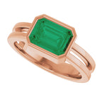 Bezel-Set Solitaire Ring