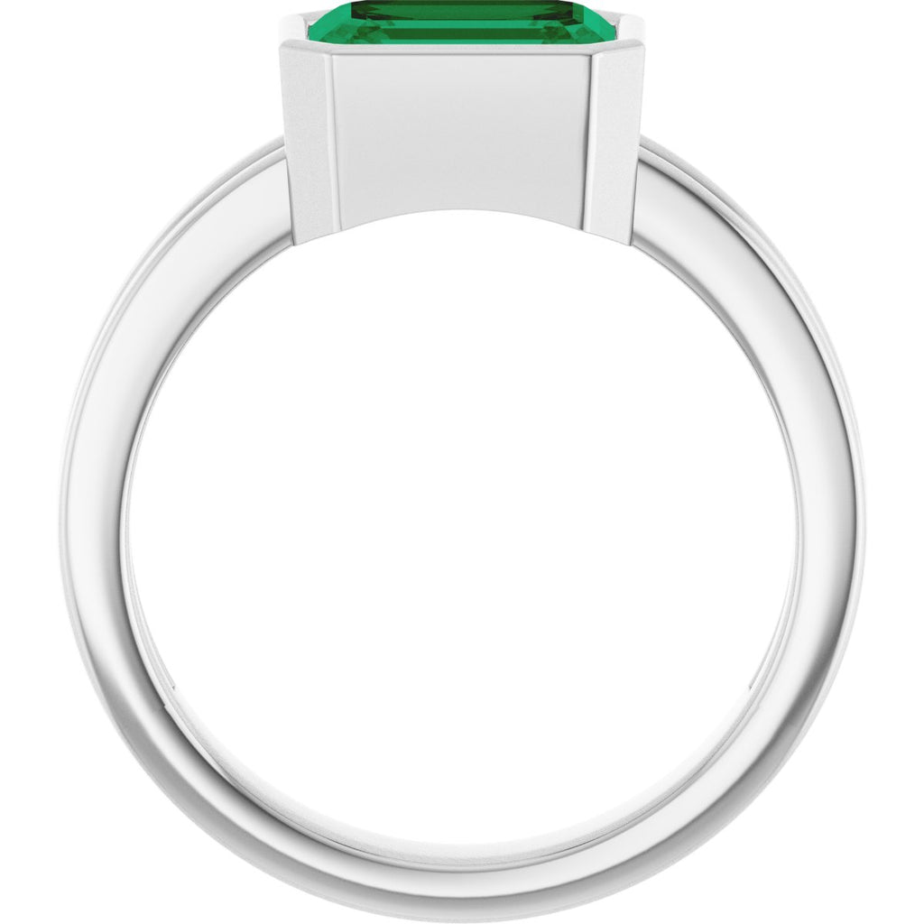 Bezel-Set Solitaire Ring