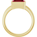 Bezel-Set Solitaire Ring