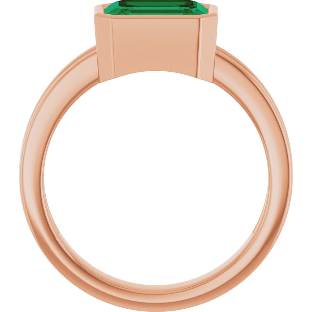 Bezel-Set Solitaire Ring