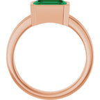 Bezel-Set Solitaire Ring