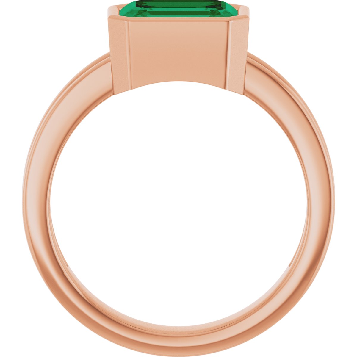 Bezel-Set Solitaire Ring