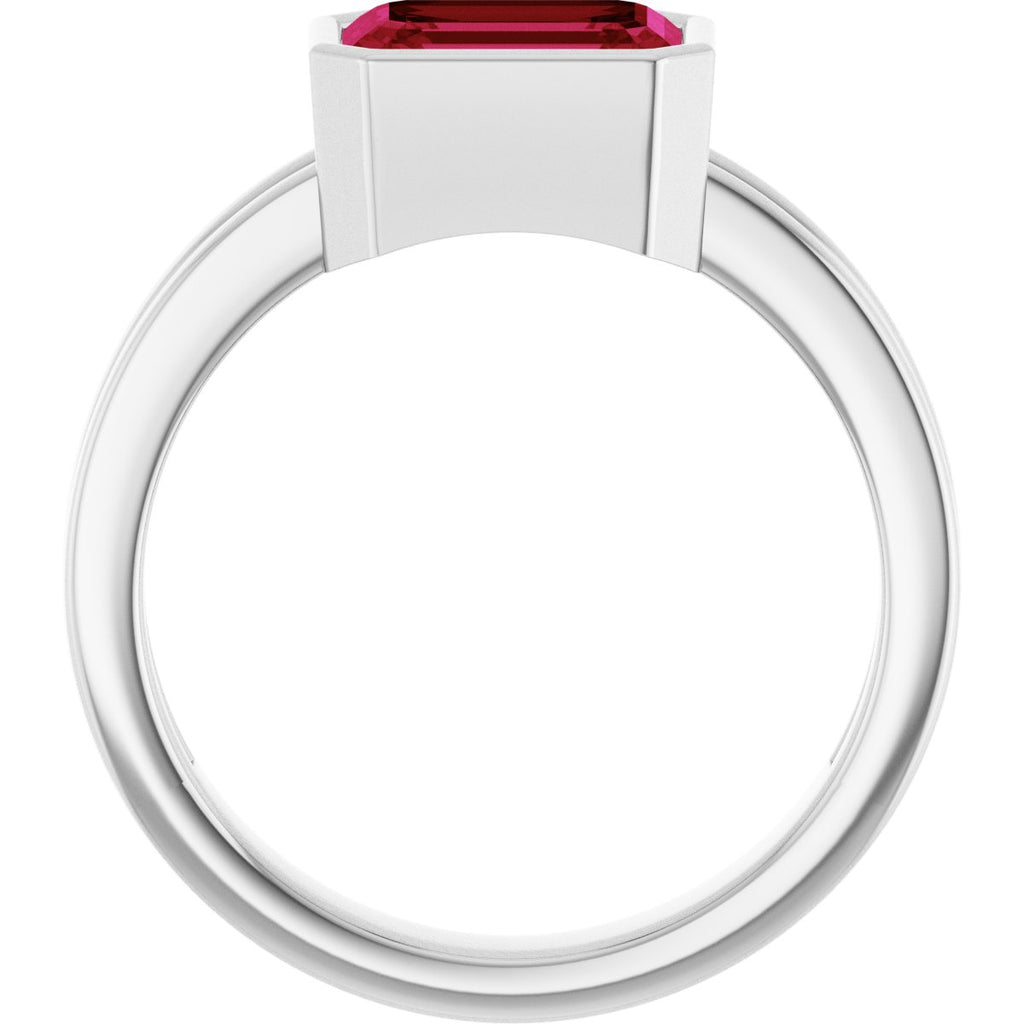 Bezel-Set Solitaire Ring