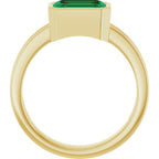Bezel-Set Solitaire Ring